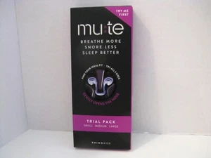 Mute Breathe More Snore Less Sleep Better  3xTrial Pack S/M/L NIP Exp 8/30/2028 - Picture 1 of 2