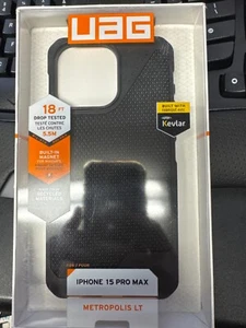 UAG - Metropolis LT Case with Magsafe for Apple iPhone 15 Pro Max 6.7" - Black - Picture 1 of 6