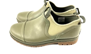Stivaletti LL Bean Wellie gomma donna US 10 verdi impermeabili robusti slip-on - Foto 1 di 13