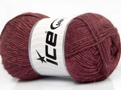 4-Skein Lot Silk Merino DK Yarn wool Maroon - Image 1 of 4