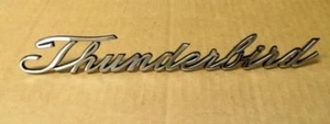 1965 1966 1967 Ford Thunderbird New Rear Quarter Panel Script Emblem Name plate - Bild 1 von 2