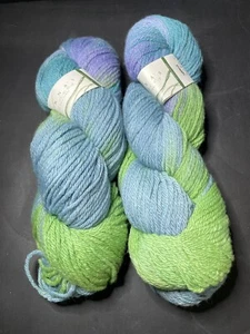 Lacci Lorna's Linea Verde Peggiorati Freschi 100% Lana Biologica 2 Matassine 210 anni Ciascuna - Foto 1 di 3