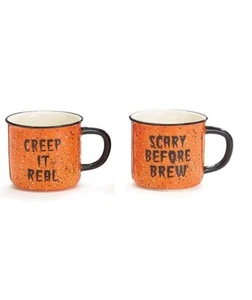 Juego de 2 tazas de café de Halloween - Creep It Real y What's Up Witches & Brew 16 OZ - Imagen 1 de 1