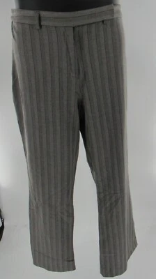 Mossimo Striped Herringbone Gray Black Burgundy Dress Pants Women's Size 14 NWT - Image 1 of 4