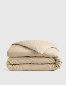 NWT Quince European Linen Duvet Cover - King / Cal King Size Oat 2.301 - Picture 1 of 5