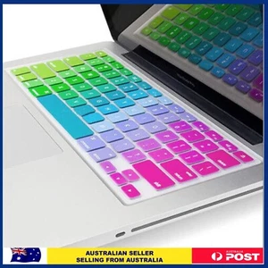 Rainbow SiliconKeyboard Cover Protector for Apple Macbook Air Pro 13 15 - Picture 1 of 8