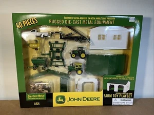 1/64 John Deere Playset 4020, Truck, Trailer, Shed - Picture 1 of 3