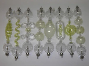 Geissler Rurki nurkowe 20 cm uranowe szkło wazelinowe szkło uranowe Lutz Neumann - Zdjęcie 1 z 35