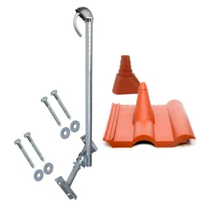 Dachsparrenhalter 120cm SAT Mast Dach Montage Sparrenhalter Frankfurter Set rot - Bild 1 von 8