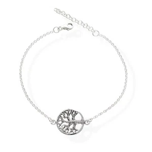 Fußkette keltisch Lebensbaum Damen 925 Silber anklet Fußband fk18 - Picture 1 of 3