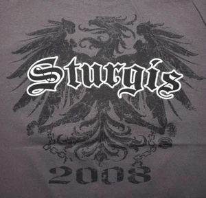 2008 Sturgis Motorcycle Herren Large grau T-Shirt  - Bild 1 von 9