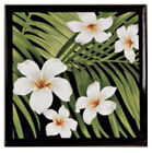 Hawaiian Plumerias Ceramic Tile Trivet Gifts Hawaii Tiki Bar Kitchen Home Decor