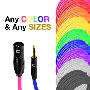 Cavi audio personalizzati XLR, 1/4 TRS, 1/4" TS, 3,5 mm, cavi ad angolo retto - Foto 1 di 11