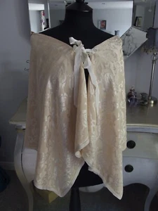 Vintage Antique Silk Cape Shawl - Picture 1 of 6