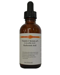Vitamin C (L-Ascorbinsäure) 20% mit reiner Hyaluronsäure Anti-Aging Serum 2oz - Bild 1 von 2