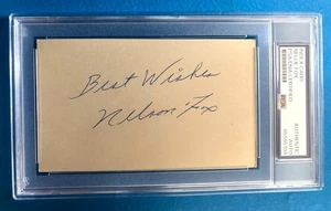 Nellie Fox - Chicago White Sox - HOF- Signed Index Card PSA Authenticated - Picture 1 of 2