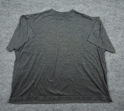 Camisa Gran Sasso Para Hombres 2XB Gris Algodón Tejido Cuello Redondo Pesada Italia Diseñador Foto 1 de 4