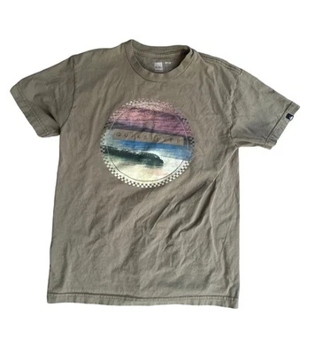 Quicksilver Boys Moss Green Classic Shirt 100% Cotton Size Large - Image 1 of 2