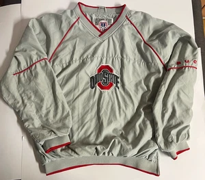 Vintage OHIO STATE Genuine Stuff Collegiate Pullover Light GRAY JACKET Size M - Picture 1 of 4