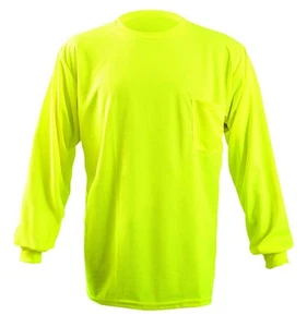 LUX-XLSPB-YS Long Sleeve Wicking Birdseye T-Shirt with Pocket, Non-ANSI, Smal... - Picture 1 of 4
