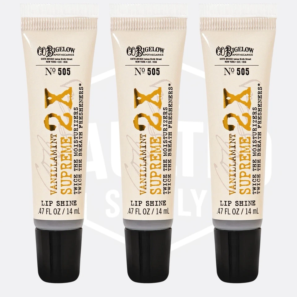 Bath & Body Works VANILLA MINT SUPREME Lip Shine SEALED NEW 3X - Image 1 of 1