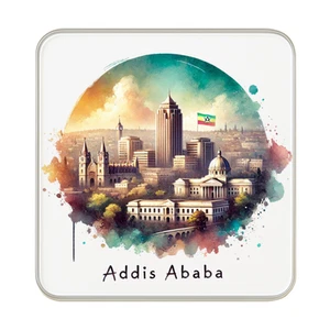 Imán de nevera Addis Abeba, Etiopía | Regalo coleccionable recuerdo de viaje - Imagen 1 de 5