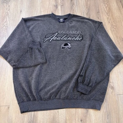 Lee Sport винтажный мужской Colorado лавины НХЛ махровая ткань Crewneck толстовка 2XL - Изображение 1 из 4