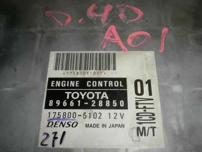 8966128850 CENTRALINA MOTORE / 102862 PER TOYOTA PREVIA R30 2.0 TURBODIESEL CA - Immagine 1 di 4