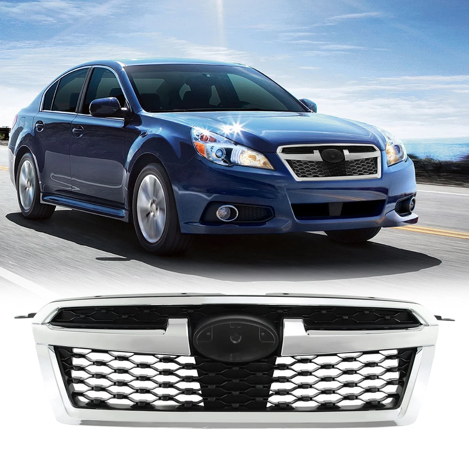 Repuesto de parrilla delantera cromada negra para Subaru Legacy 2013-2014 Foto 1 de 4