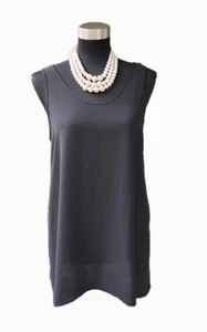 Spanx Sara Blakely Sz M Black Chiffon Tank Women's Camisole L - Picture 1 of 5