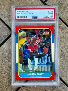 Andrew Toney 1986 Fleer #114 PSA 9 76ers - Picture 1 of 2