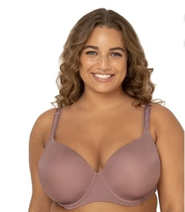 Sujetador Camiseta Fit for Me Mujer Ciruela 360 Elastizado Suave Sedoso Cobertura Completa 42DDD - Imagen 1 de 20