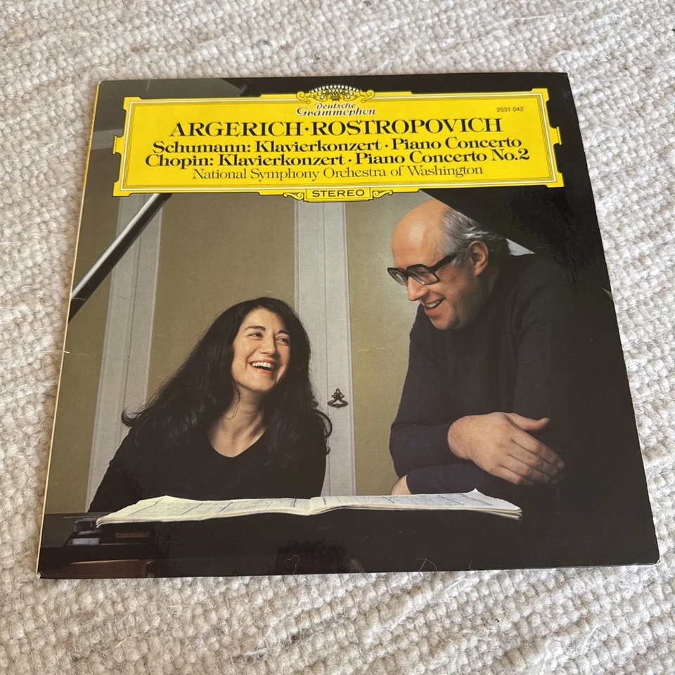 SCHUMANN / CHOPIN  - KLAVIERKONZERT - ARGERICH / ROSTROPOVICH  - LP 1978 (K2028) - Bild 1 von 1