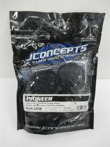 JConcepts 3470B 12 mm Sechskant 4WD Buggy Rad vorne schwarz, 4 Stück - Bild 1 von 2