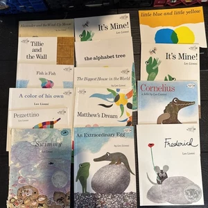 Lot 15 LEO LIONNI Picture Books little blue & yellow Frederick Alphabet Tree. FS - Imagen 1 de 1