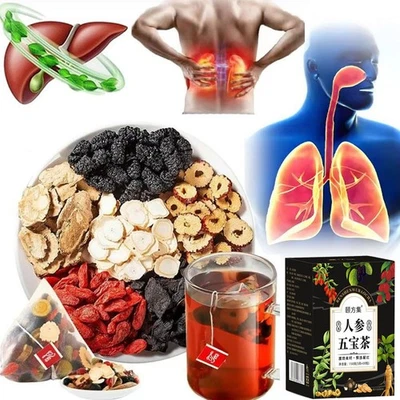 30pcs Ginseng six treasure tea , Kidney tea ,liver tea , red date kidney health - Image 1 of 4