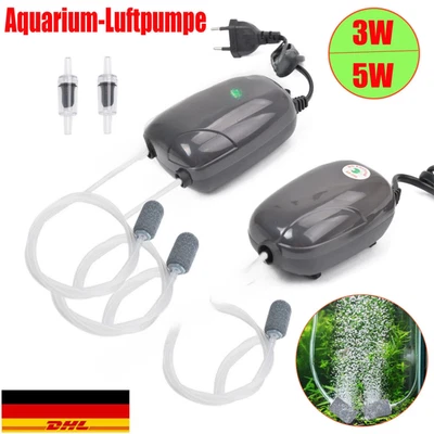 MARKENLOS 3W/5W Air Pump Sauerstoffpumpe Teichpumpe Luftpump Belüftungspumpe Aquariumpumpe
