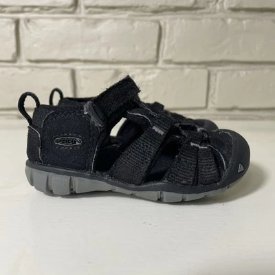 Keen Sandals Toddlers 6C Black Close Toe Strap Outdoor Beach Kids Baby Walking - Image 1 of 4