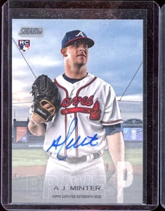 2018 TOPPS STADIUM CLUB AJ MINTER ROOKIE AUTO - Picture 1 of 2