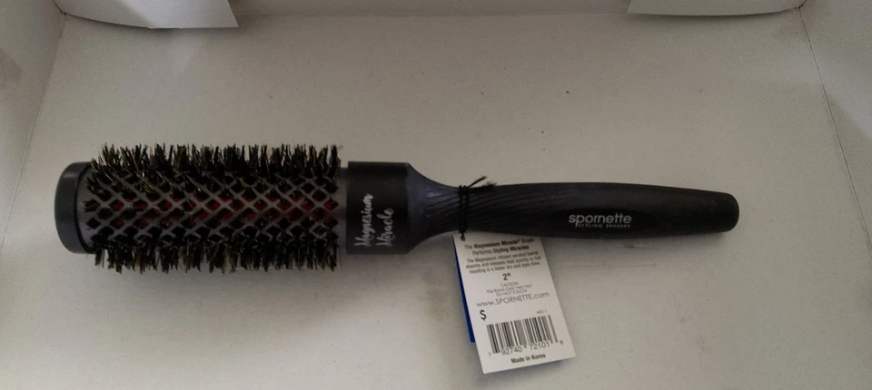 SPORNETTE MAGNESIUM MG-1 NYLON,BOAR BRISTLE 2 INCH STYLE ROUNDER - Image 1 of 1