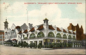 Davenport's Spokane's Great Restaurant,WA Washington Postcard - Picture 1 of 2