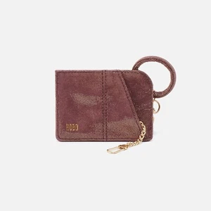 Hobo Sable Bag Charm - Sugar Plum Metallic Leather- NWT - Picture 1 of 4