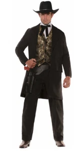 Underwraps Gambler Western Gunman Bandit Sheriff Outlaw Cowboy Costume 28581 - Picture 1 of 4