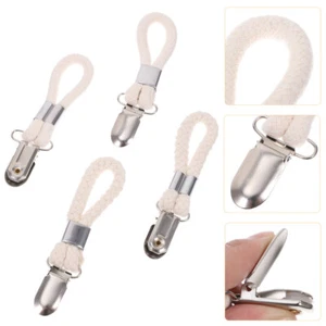 4 Pcs Towel Holder Hanger Clips for Pants Hanging Hooks Bathroom - Picture 1 of 11