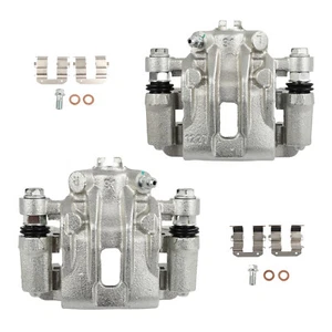 Rear  Pair Brake Calipers w/ Bracket For 2010 2011 2012 2013 Kia Forte Koup - Picture 1 of 13