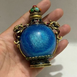 Chinese antique  carving luminous snuff bottle decoration - Picture 1 of 8