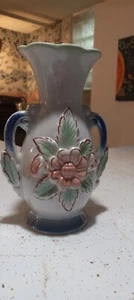 Vintage floral vase marked Made in Brazil 1924 two Handles - Picture 1 of 13