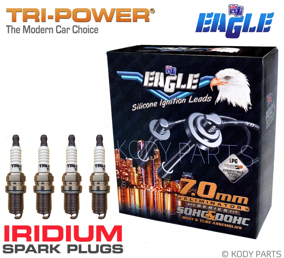 IGNITION LEADS & IRIDIUM PLUGS - for Daihatsu Feroza F300 F310 1.6L HD-E 4x4 - image 1 of 1