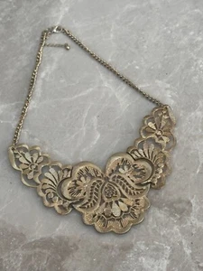 Collar Antiguo Mujer Tono Dorado Vintage Usado - Imagen 1 de 9