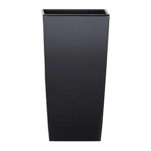 Vase quadratisch hoch Blumenkasten modern Urbi dunkelgrau 26,5x26,5x50CM - Bild 1 von 4